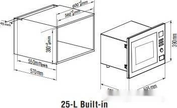 Микроволновая печь ZorG Technology MW5 25BI S14G10 (черный)