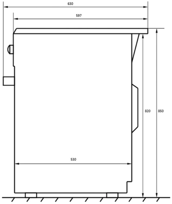 Кухонная плита Maunfeld MEC65CW07