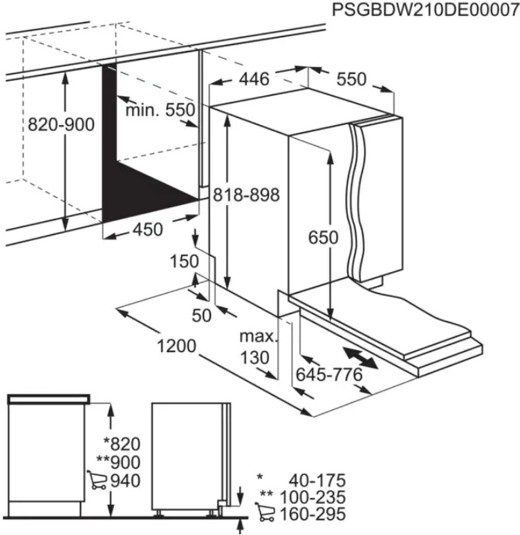 Встраиваемая посудомоечная машина Electrolux SatelliteClean 600 EEM43200L