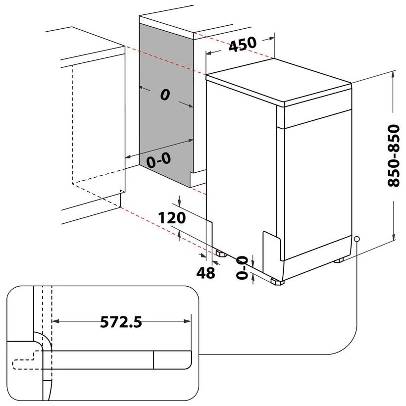 Посудомоечная машина Hotpoint-Ariston HSFO 3T223 WC X