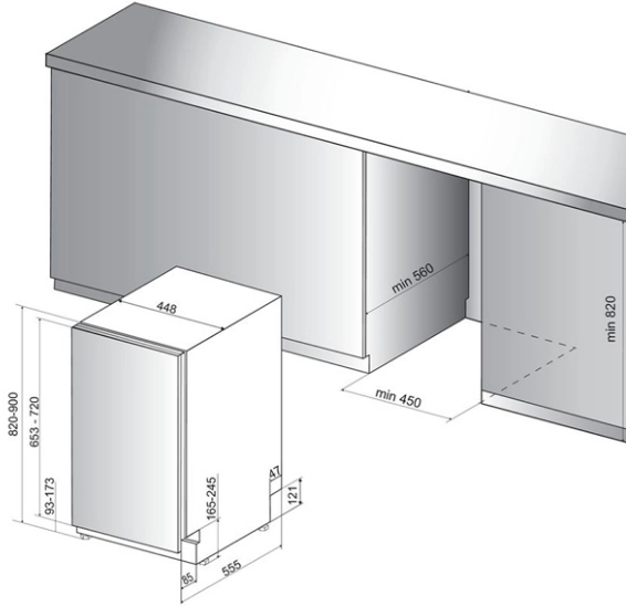 Посудомоечная машина Hotpoint-Ariston HSIC 3T127 C