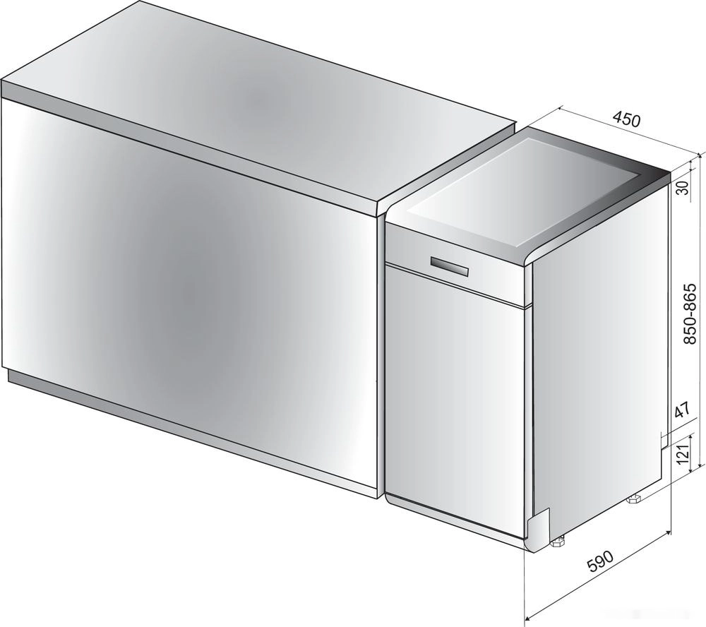 Посудомоечная машина Indesit DSCFE 1B10 RU