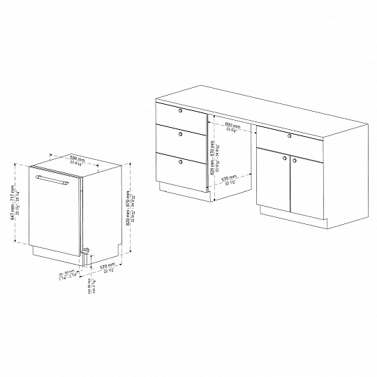 Посудомоечная машина Korting KDI 60488