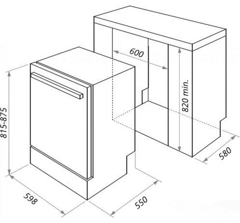 Посудомоечная машина Maunfeld DW65L