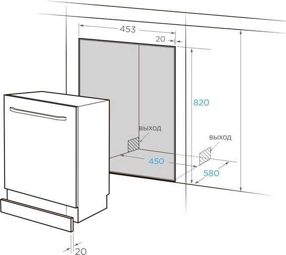 Посудомоечная машина Midea MID45S510