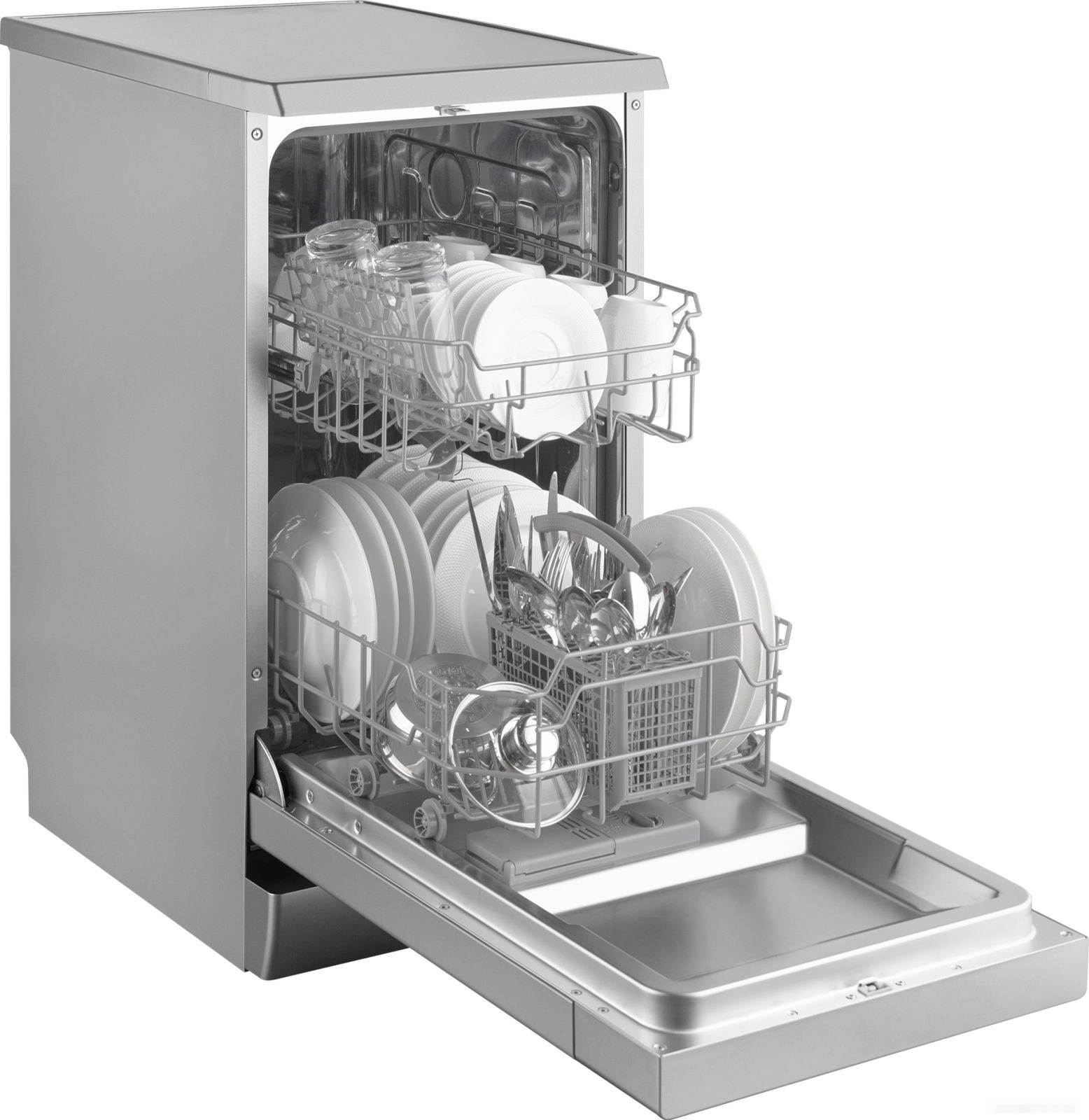 Отдельностоящая посудомоечная машина Weissgauff DW 4526 Silver