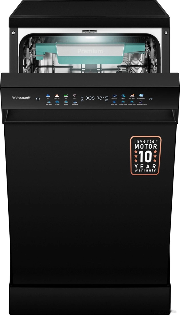 Посудомоечная машина Weissgauff DW 4539 Inverter Touch AutoOpen Black