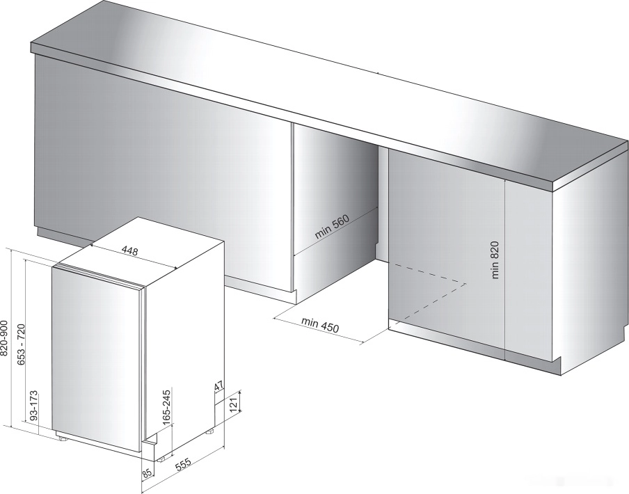 Посудомоечная машина Whirlpool WSIC 3M27 C