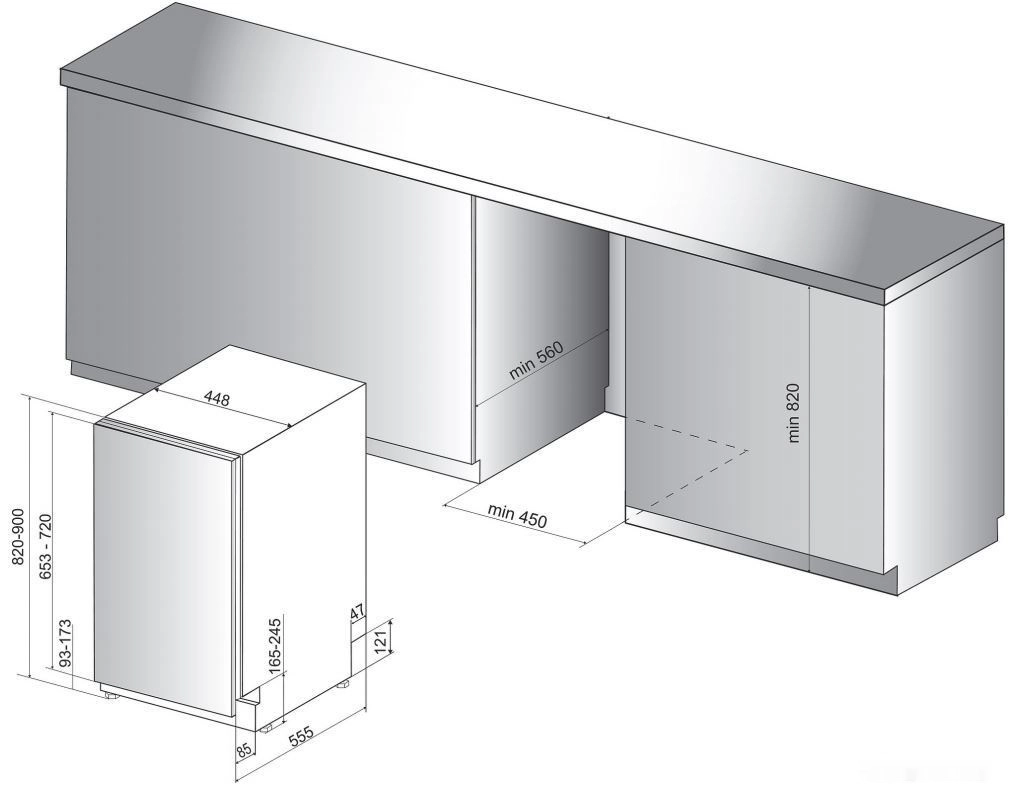 Посудомоечная машина Whirlpool WSIO 3T223 PCE X