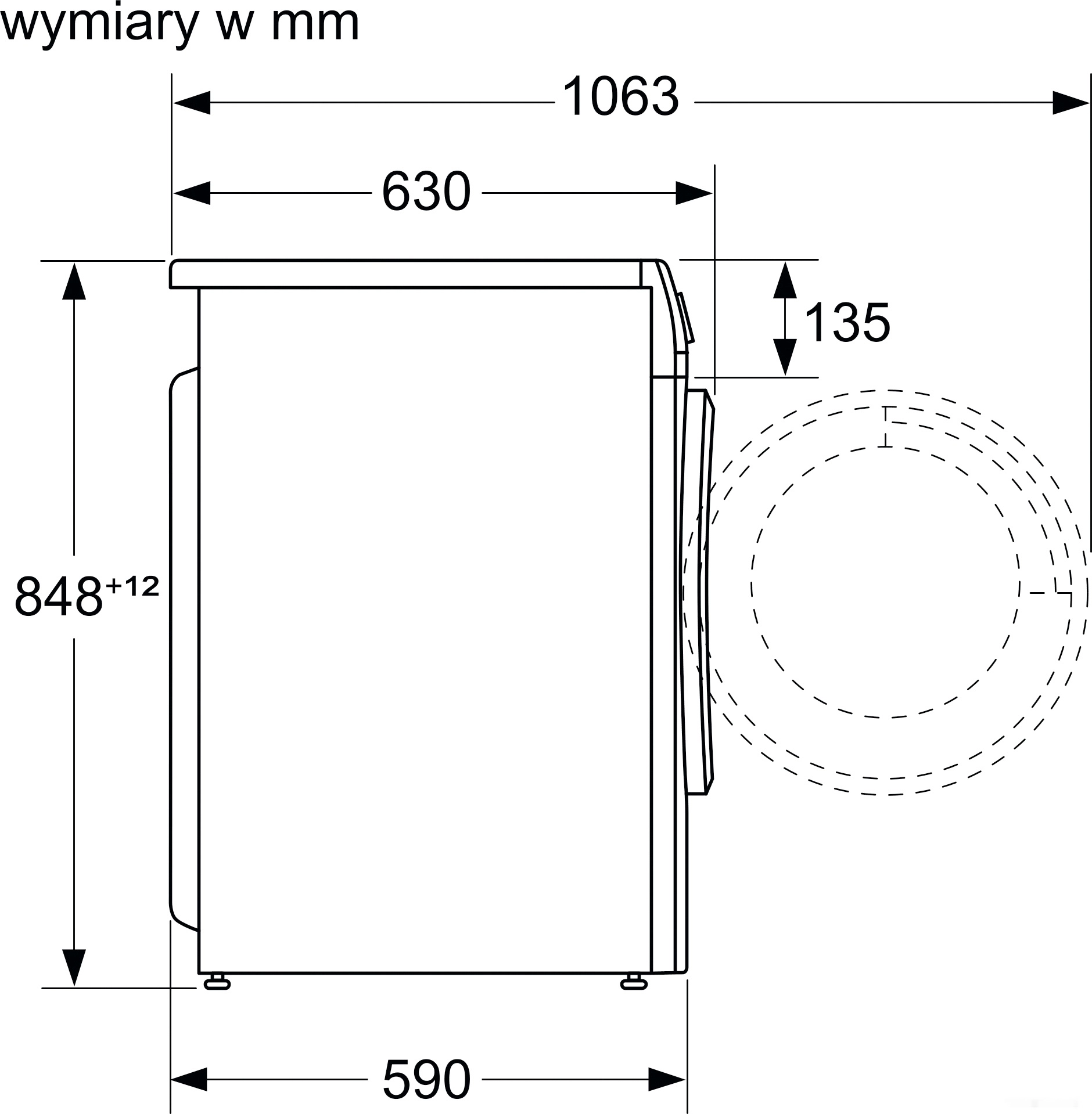 Стирально-сушильная машина Bosch Serie 4 WNA13401PL