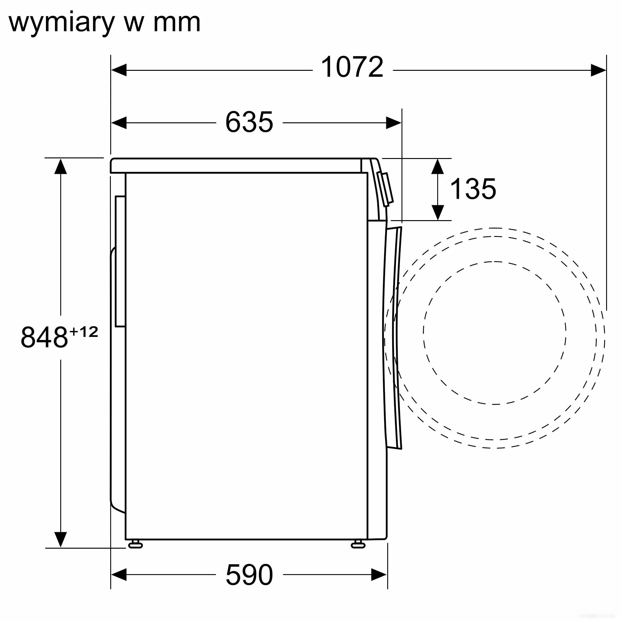 Стирально-сушильная машина Bosch Serie 6 WNA14405PL