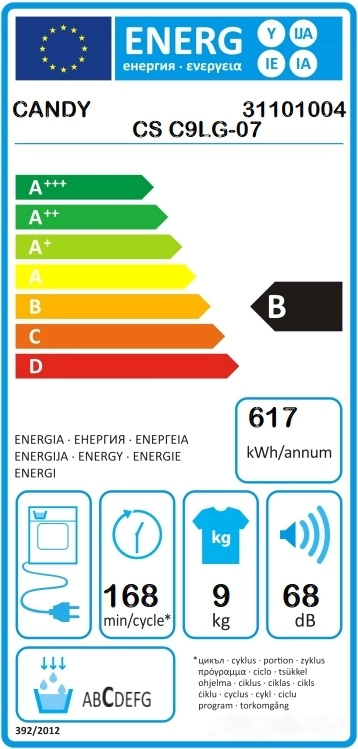 Сушильная машина Candy CS C9LG-07