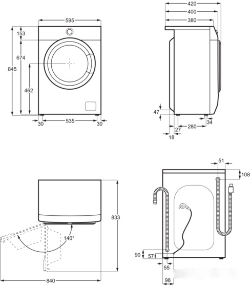 Стиральная машина Electrolux EW6S3R26S