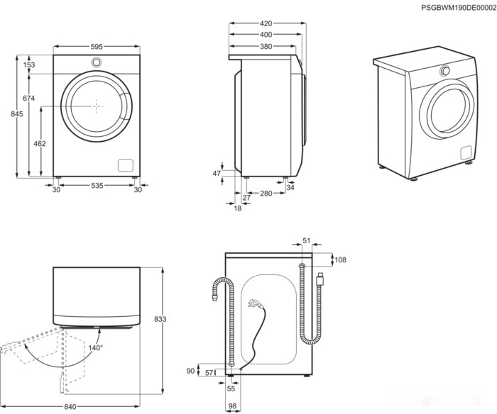 Стиральная машина Electrolux EW6S5R06W