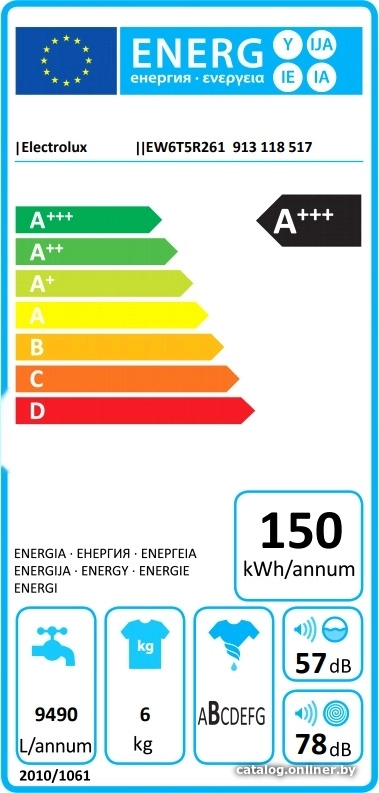 Стиральная машина Electrolux EW6T5R261