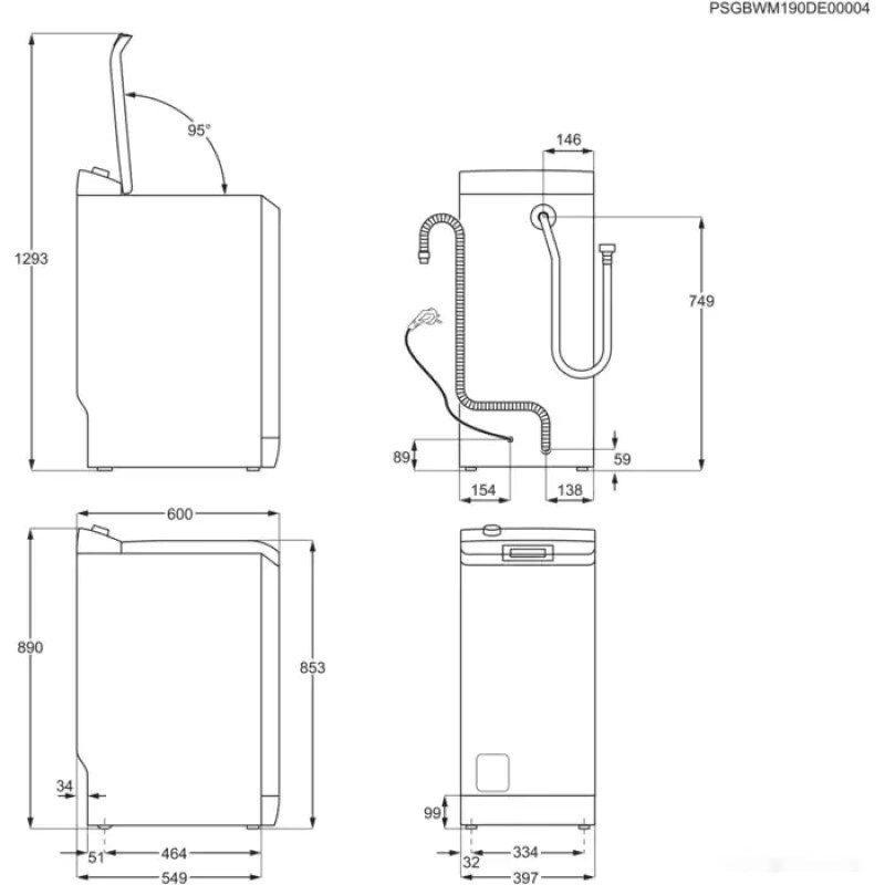 Стиральная машина Electrolux PerfectCare 600 EW6TN5261