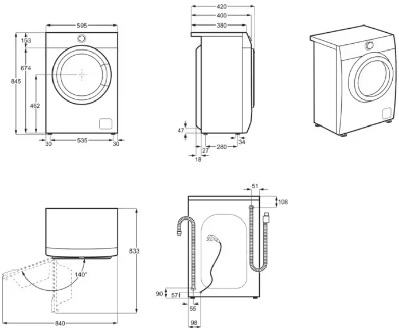 Стиральная машина Electrolux SensiCare 600 EW6SN426BI