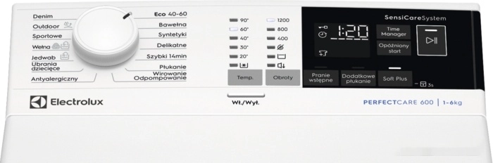 Стиральная машина с вертикальной загрузкой Electrolux SensiCare 600 EW6TN24262P