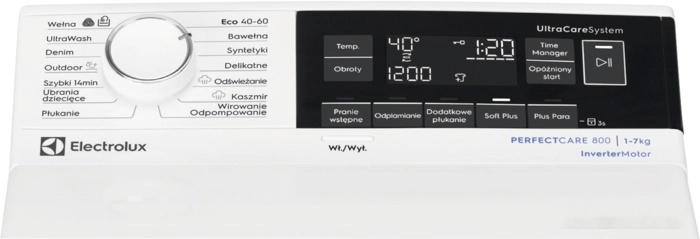 Стиральная машина с вертикальной загрузкой Electrolux UltraCare 800 EW8TN3372P