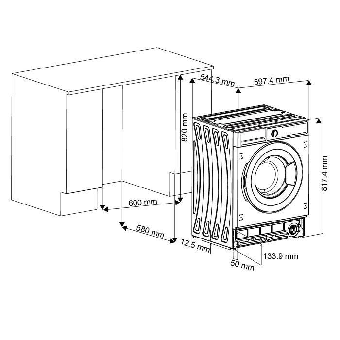 Стиральная машина Evelux EWI 61408