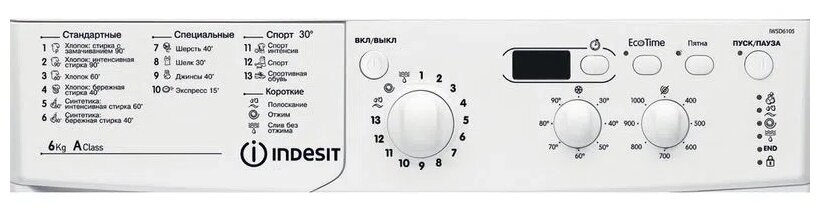 Стиральная машина Indesit EcoTime IWSD 6105 (CIS).L