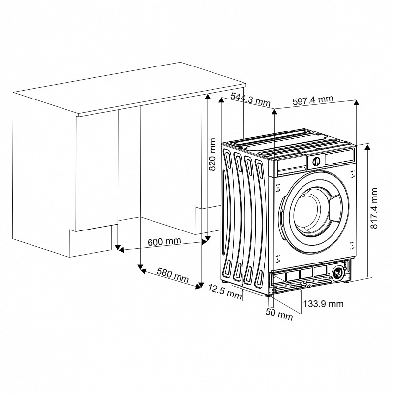 Стиральная машина Korting KWDI 12V75