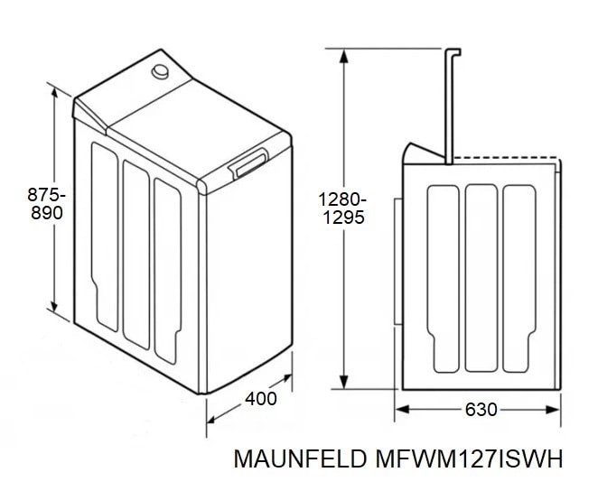 Стиральная машина Maunfeld MFWM127ISWH