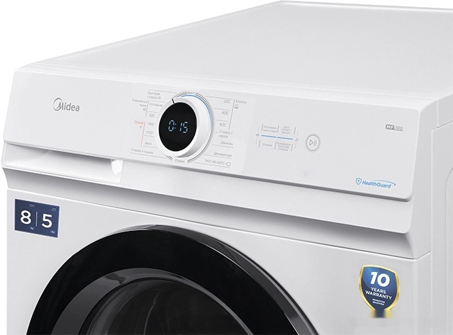 Стирально-сушильная машина Midea Lunar MF100D80BS/W-RU