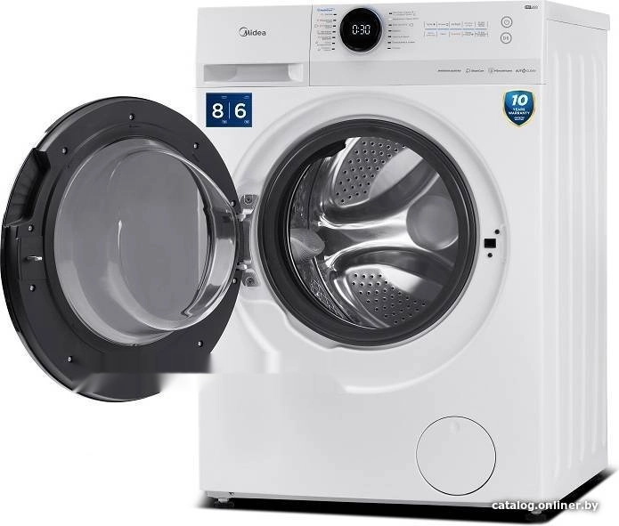 Стирально-сушильная машина Midea Lunar MF200D80WBS/W-RU