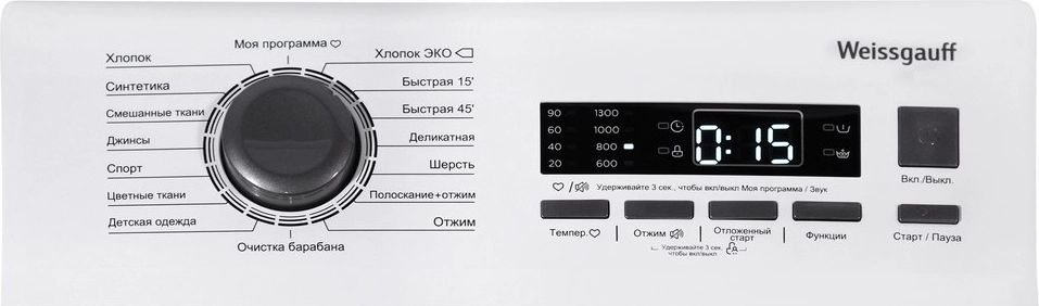 Стиральная машина Weissgauff WM 40380 TD Inverter