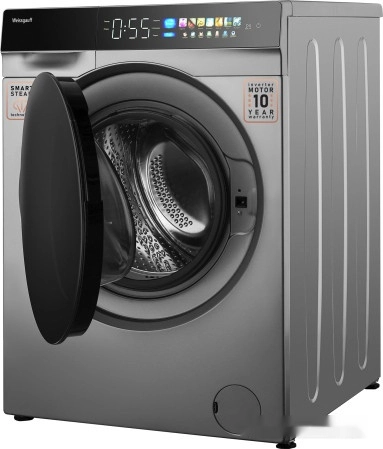 Стиральная машина Weissgauff WM 998 Full Touch DC Inverter Steam Silver