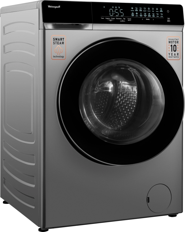 Стиральная машина Weissgauff WMD 888 Touch Inverter Steam Silver