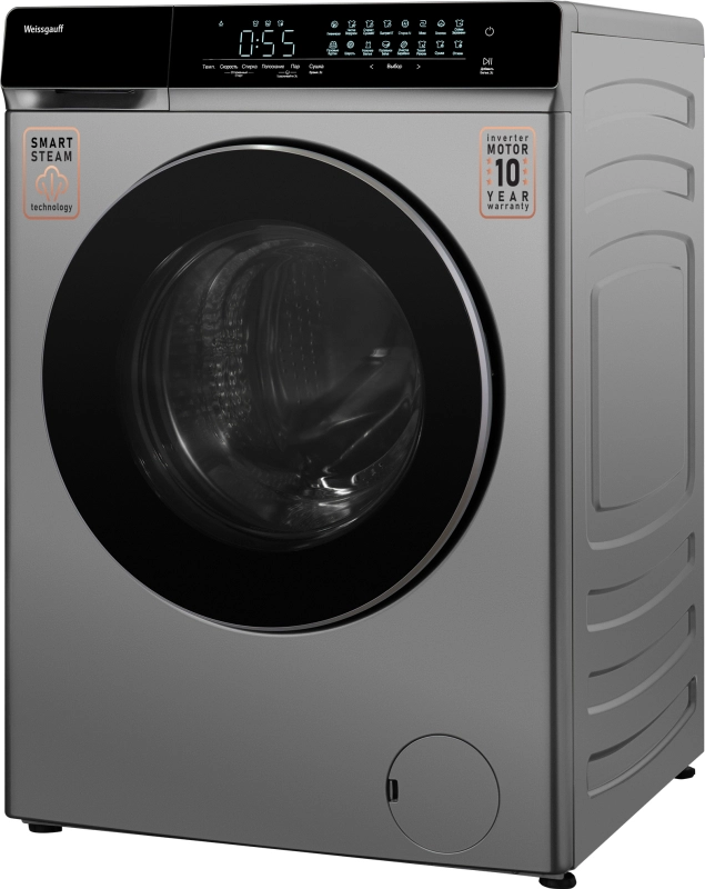 Стиральная машина Weissgauff WMD 888 Touch Inverter Steam Silver