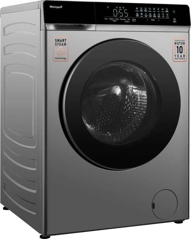 Стиральная машина Weissgauff WMD 888 Touch Inverter Steam Silver