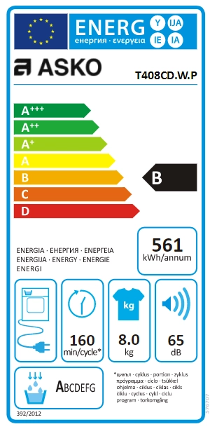 Сушильная машина Asko T408CD.W.P