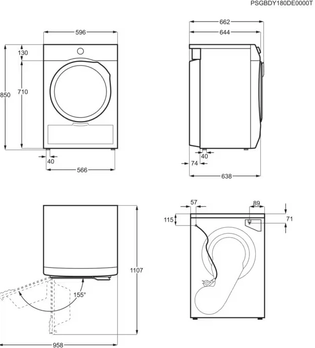 Сушильная машина Electrolux EW8H458B