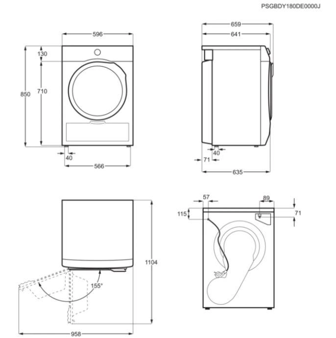 Сушильная машина Electrolux EW8HS259S