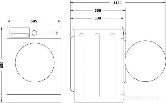 Сушильная машина Midea Lunar MD200D90WB/S-RU