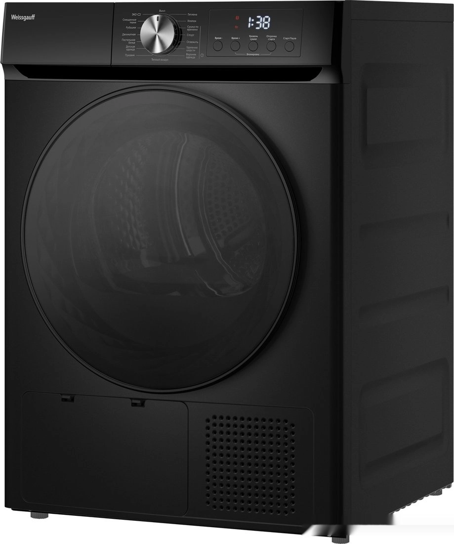 Сушильная машина Weissgauff WD 6010 Heat Pump Matt Black