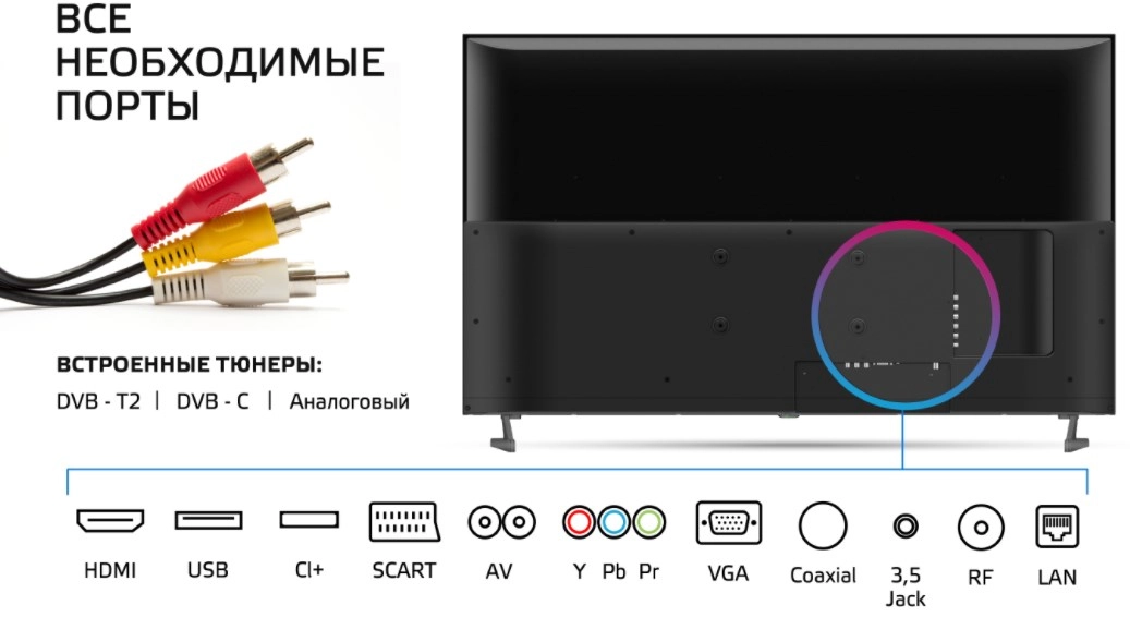 Телевизор Polar 55PU52TC-SM