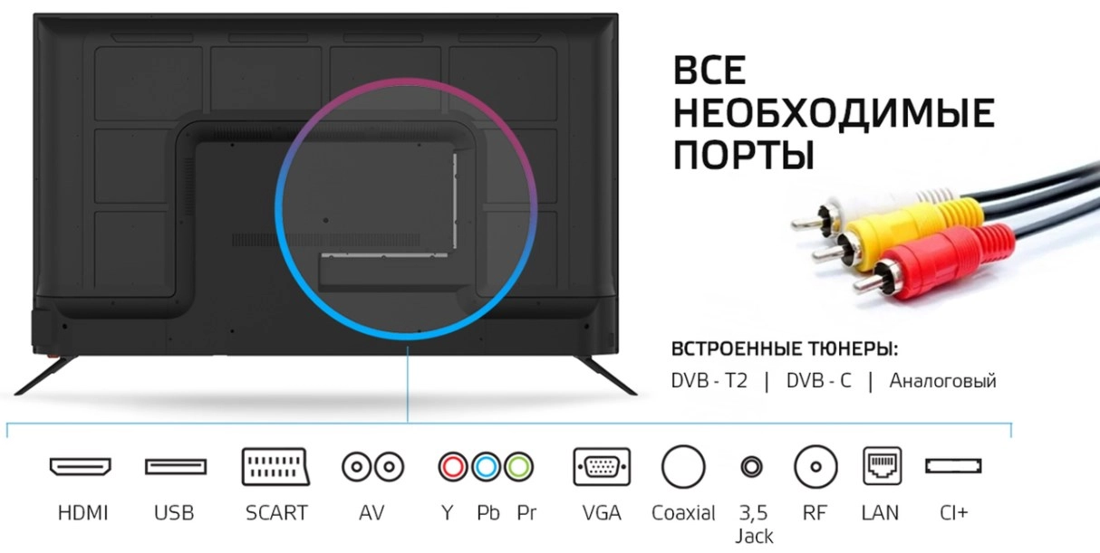 Телевизор Polarline 55PU11TC-SM