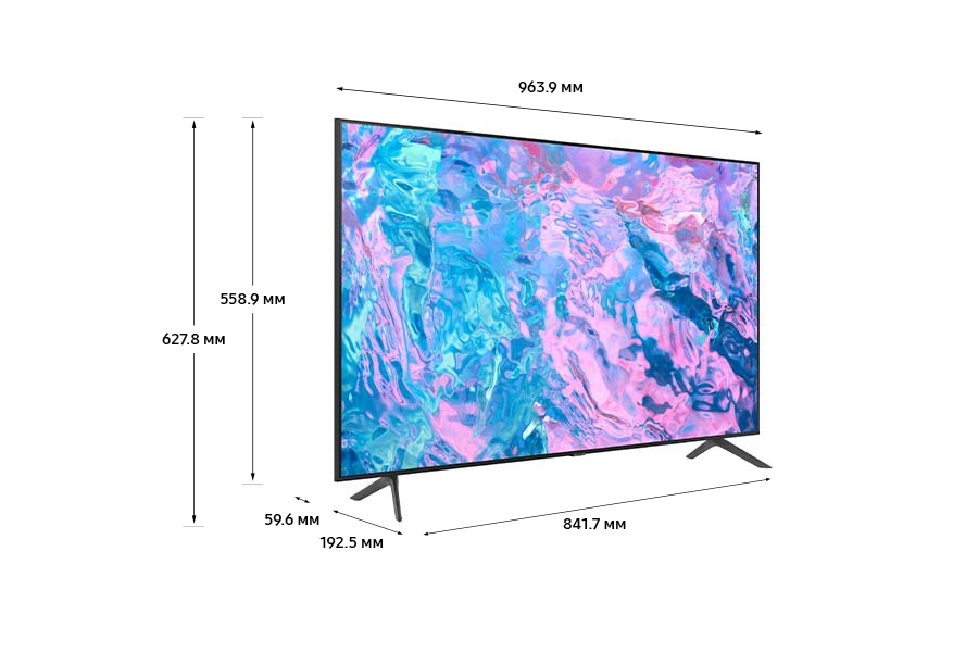 Телевизор Samsung Crystal UHD 4K CU7100 UE43CU7100UXRU