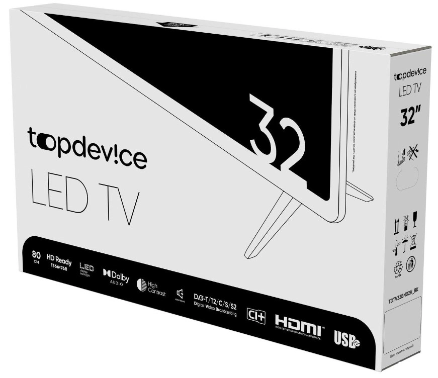 Телевизор TopDevice TDTV32BN02HBK