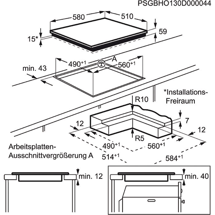 Варочная панель AEG IKK64545IB