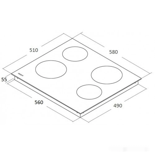 Варочная панель AKPO PKA 60 9014 BL