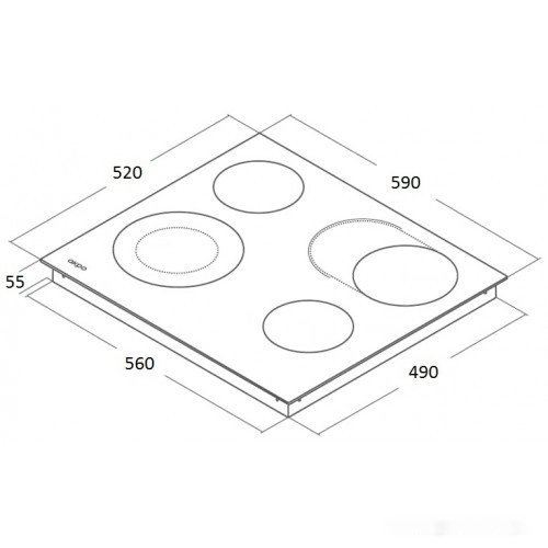 Варочная панель AKPO PKA 60 9218 BL