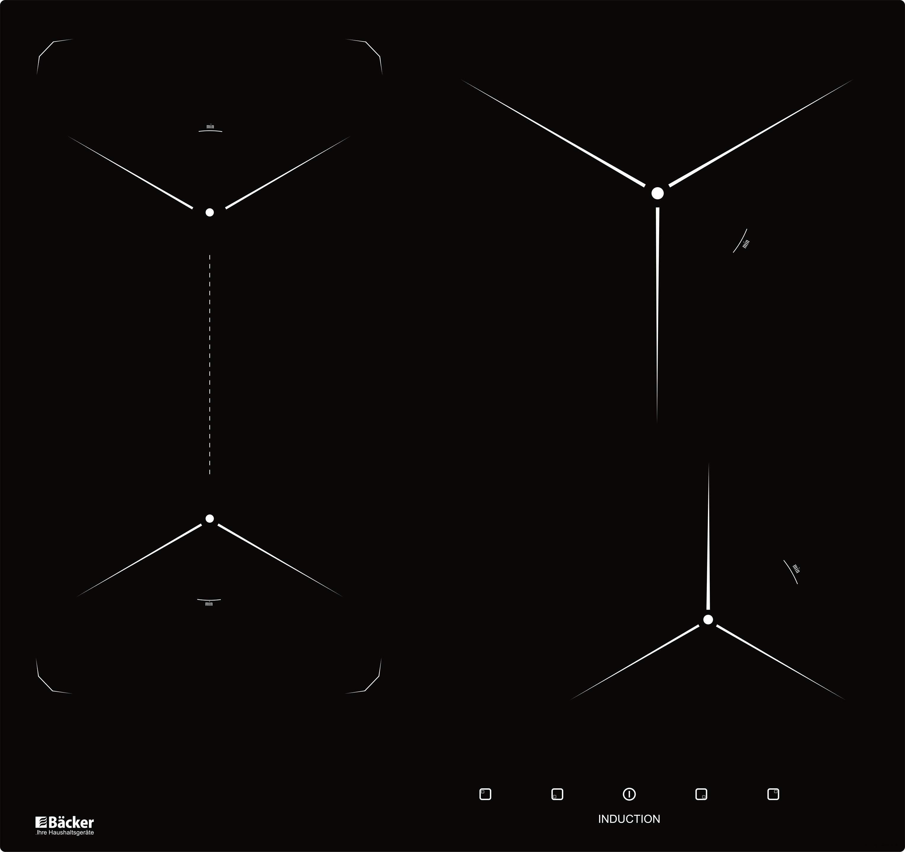 Варочная панель Backer BIH604-1T-S5 BLACK