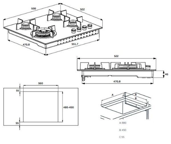 Варочная панель Beko HIAG64223SX