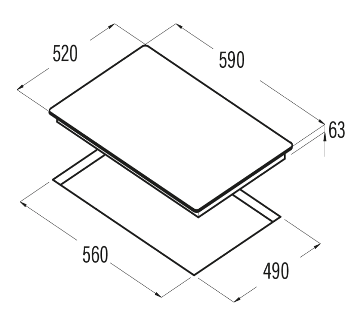 Варочная панель CATA IB 6030 WH