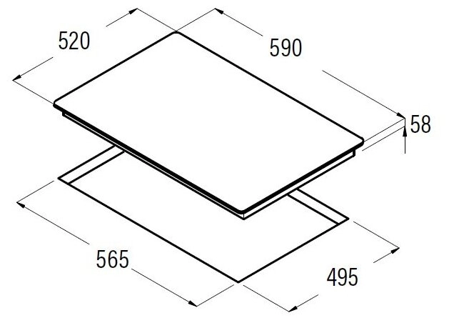 Варочная панель CATA IB 6304 BK